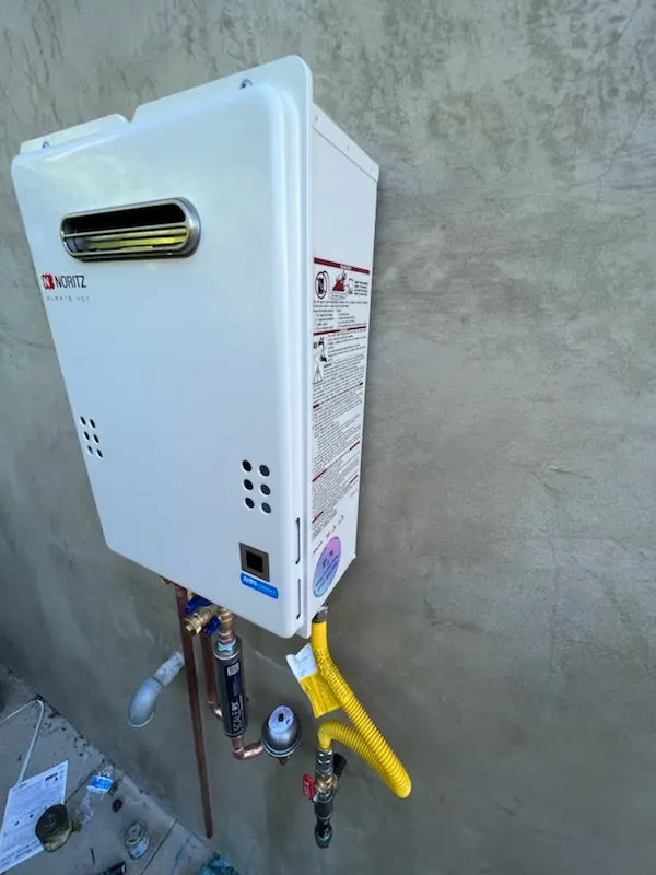 Tankless water heater installation for Forster Ranch homes